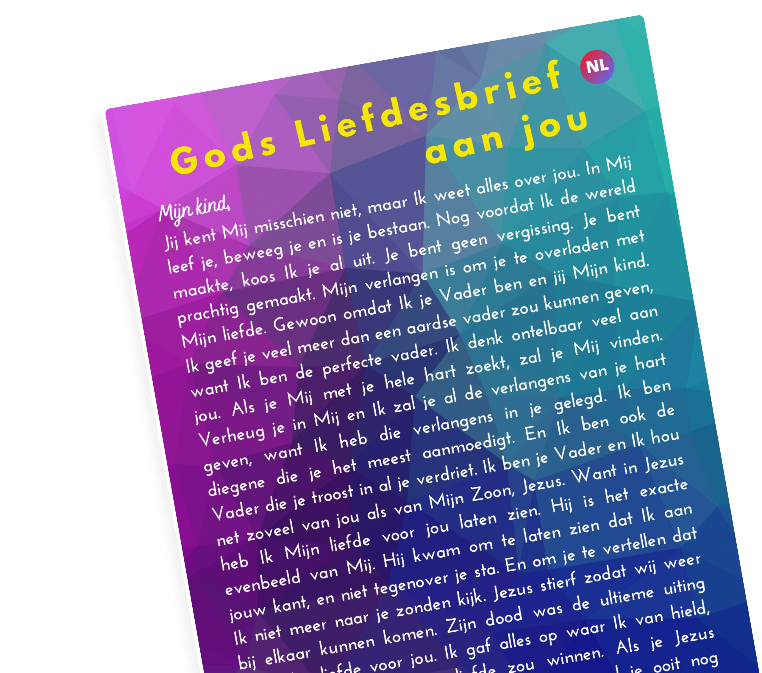 Gods liefdesbrief